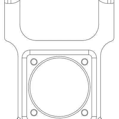 Giá Đỡ Quạt Mặt Trước Vỏ Case Fractal Ridge - 40mm và 60mm