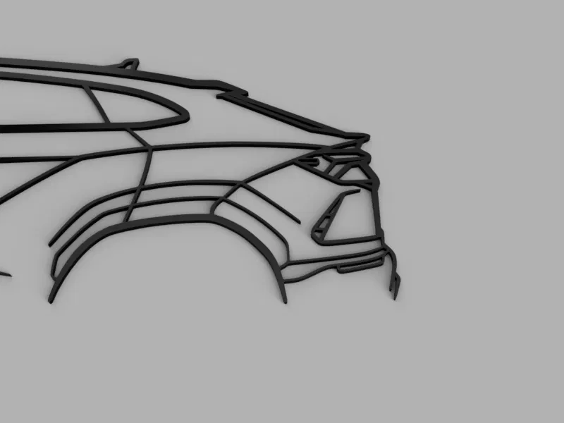 Trang trí tường hình bóng Lamborghini Urus - Image 4