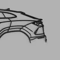 Trang trí tường hình bóng Lamborghini Urus - Thumbnail 4