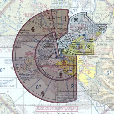 Bản Đồ Khu Vực Sân Bay PANC 3D (Tỷ Lệ Chia Đoạn)