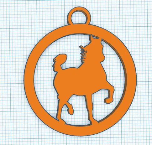 Móc Khóa Vòng Ngựa Ả Rập Dễ Thương - Image 1