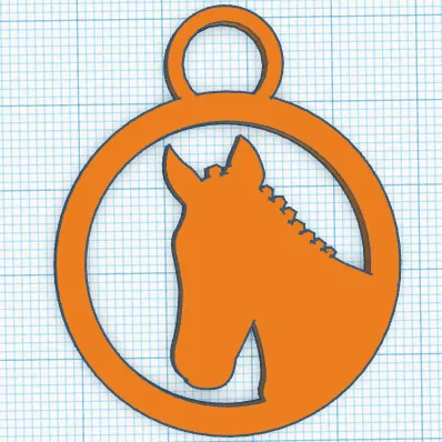 Chuỗi khóa đầu ngựa dễ thương