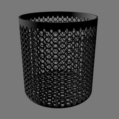 Thùng Rác Hình Lục Giác (Hexagon Bin)