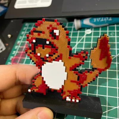 Fire Geeko 8bit Retro Không Phải Charmander