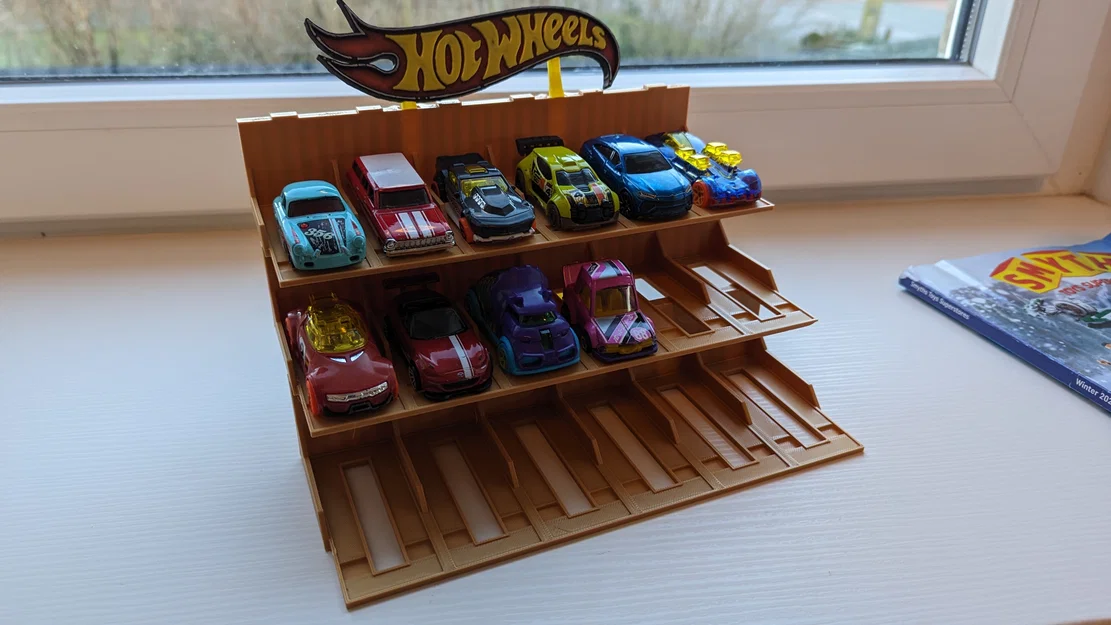 Góc trưng bày Hot Wheels có Logo Màu (BambuLab) - Image 1