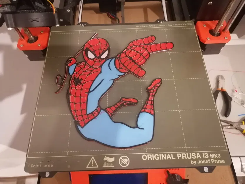 Spider Man In Màu - Tranh Dán Tường - Image 1