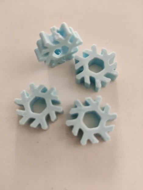 Hạt charm / Hạt cườm logo NixOS Linux làm vòng cổ, vòng tay DIY trang sức - Image 1