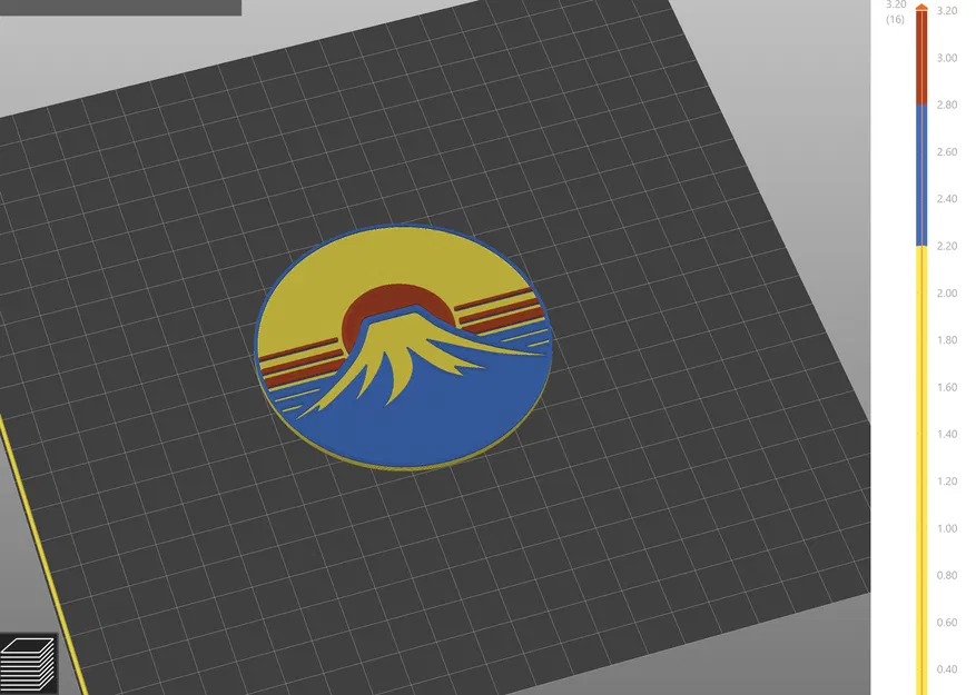 Tấm Lót Bàn Hoàng Hôn Nhật Bản Có Núi Phú Sĩ - Image 2