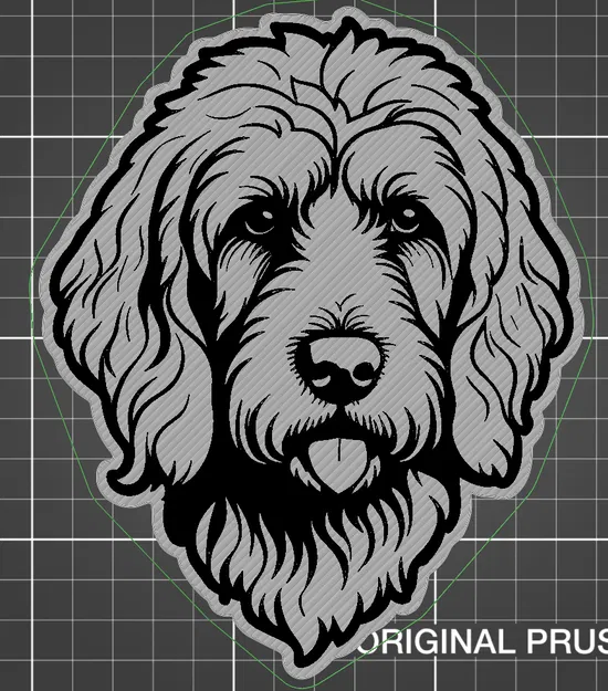 Trang Trí Tường Hình Mặt Chú Chó Vẽ Nguệch Ngoạc - Image 1