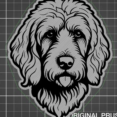 Trang Trí Tường Hình Mặt Chú Chó Vẽ Nguệch Ngoạc