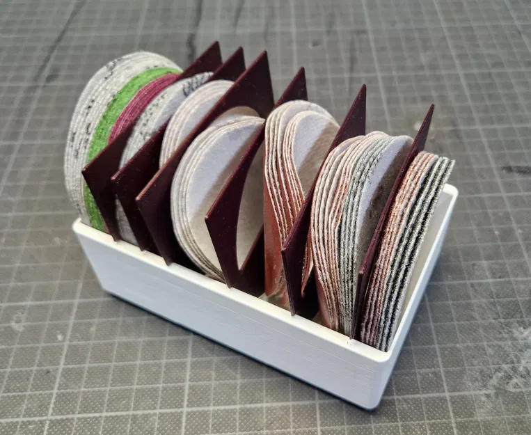 Hộp đựng Gridfinity cho miếng dán nhám 3 inch (không xếp chồng) - Image 1