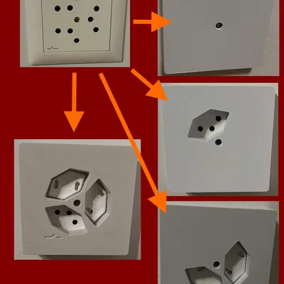 Ổ cắm điện kiểu Thụy Sĩ an toàn cho trẻ nhỏ