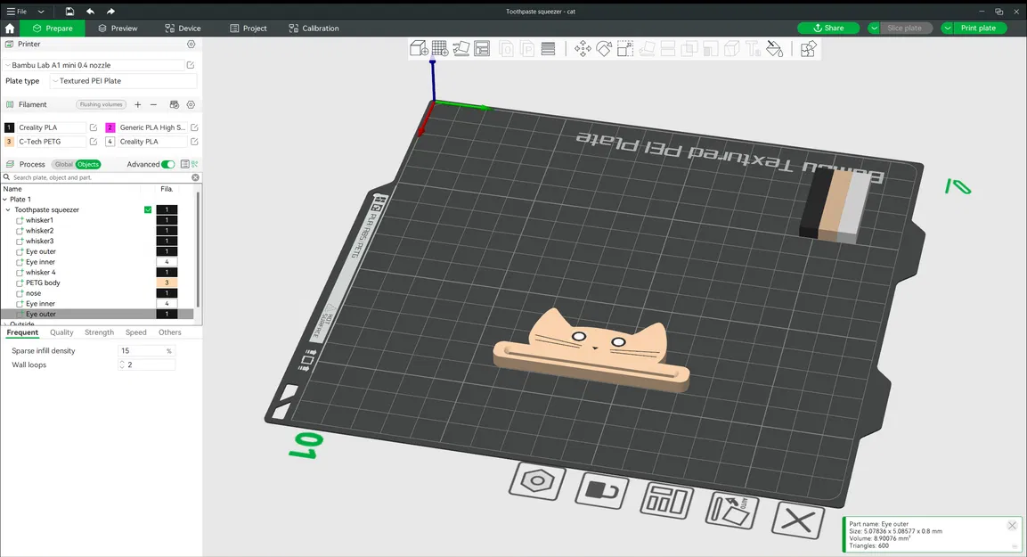 Dụng Cụ Bóp Tuýp Kem Đánh Răng Hình Con Mèo - Image 3