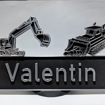 Tấm Tên Máy Xúc