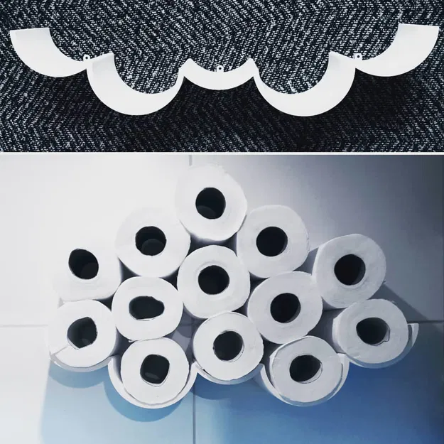 Người giữ giấy vệ sinh đám mây - Image 1