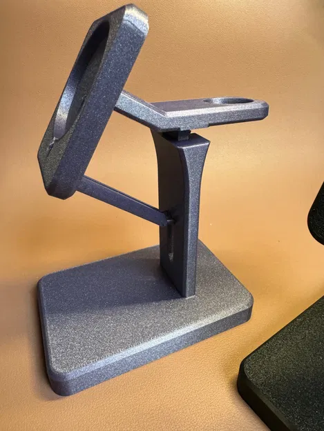 Giá đỡ iPhone và iWatch Magsafe Ngang 2 trong 1 tốt nhất - dễ in và lắp ráp - Image 3