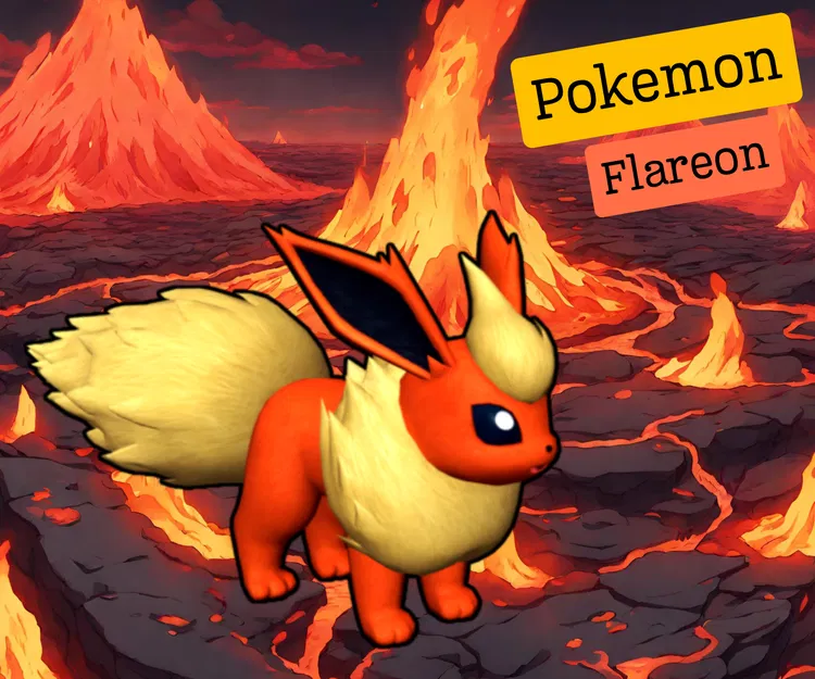 Flareon - Pokemon (Mô hình 3D in) - Image 1