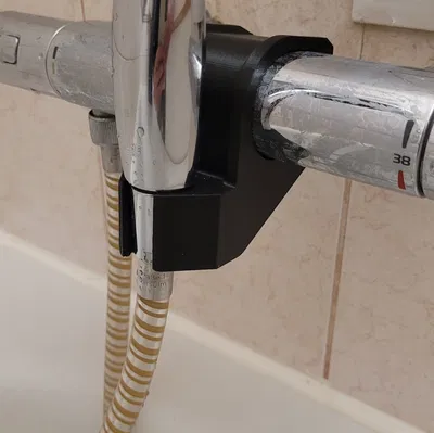 Giá đỡ đầu sen gắn trên vòi sen cây nóng lạnh