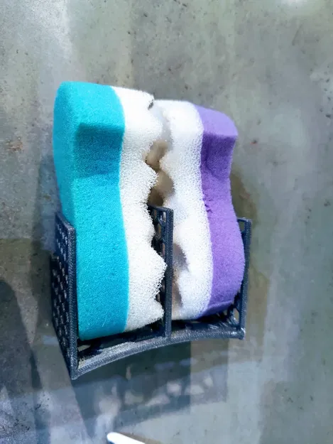 Giá để bọt biển dán tường nhà tắm - Image 1