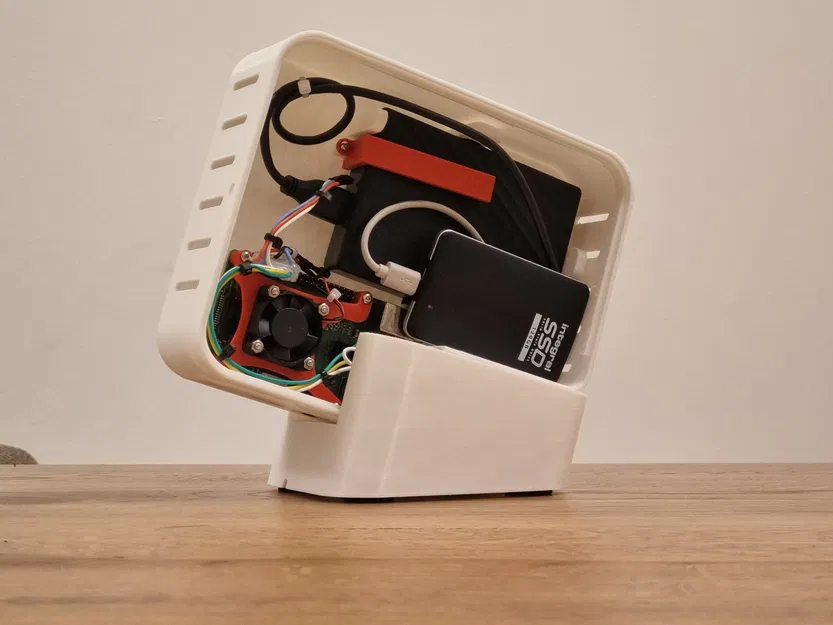 Vỏ NAS cho Raspberry Pi 3 B+ có chỗ cho hai ổ 2.5" - Image 2