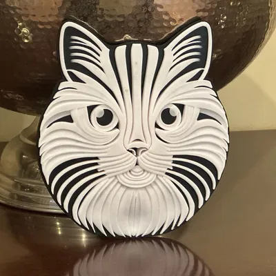 Khuôn mặt mèo hình học