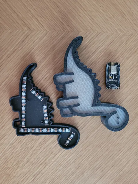 Đèn Ngủ Khủng Long (có đế gắn ESP8266 Lolin V3) - Image 1