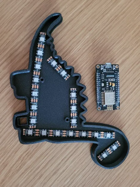 Đèn Ngủ Khủng Long (có đế gắn ESP8266 Lolin V3) - Image 2