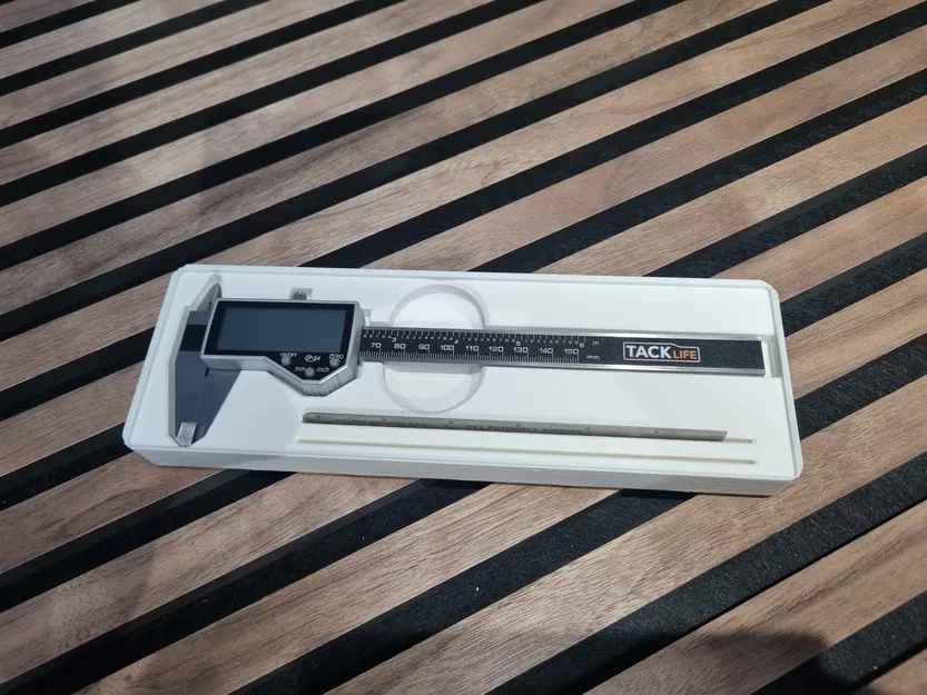 Hộp Đựng Kẹp Gridfinity Dẹt Kèm Thước 15cm (6x2x3) - Image 1