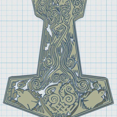 Búa Thor Coaster 30 - Viking & Thần Thoại