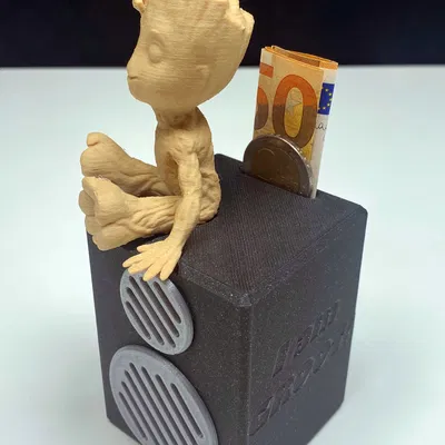 ỐNG HÚN TIỀN HEAVY METAL GROOT Mở Rộng