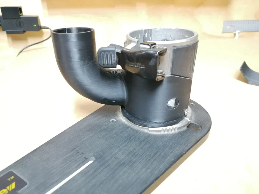 Chụp hút bụi cho Makita DRT50 kèm adapter ống hút Festool 36mm - Image 1