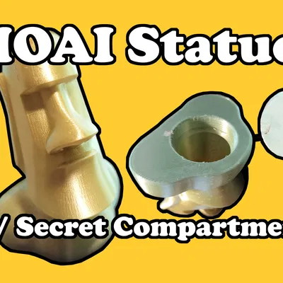 Tượng Moai W/Khoang bí mật