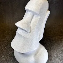 Tượng Moai với ngăn bí mật với nút có thể phá vỡ