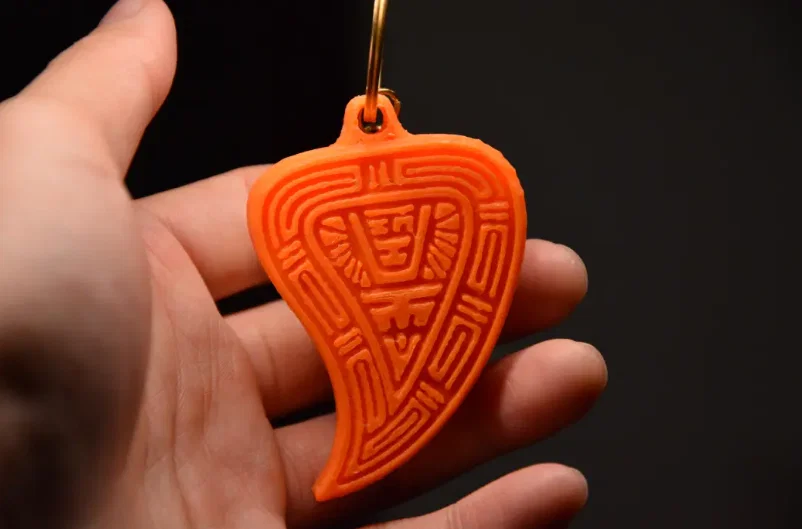 Móc Khóa Bánh Đào Tiều - Teochew Peach-shaped Kueh Keychain - Image 1