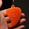 Móc Khóa Bánh Đào Tiều - Teochew Peach-shaped Kueh Keychain - Thumbnail 1