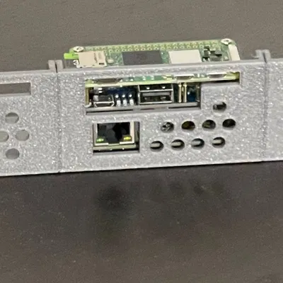 Khung Gắn Rack 1U Cho Waveshare PoE Ethernet / USB Hub HAT & Pi Zero