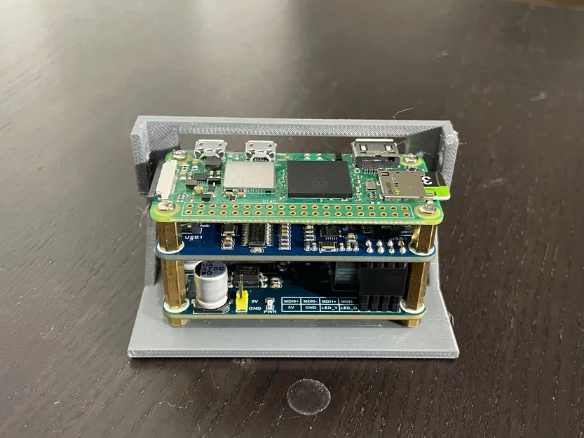 Khung Gắn Rack 1U Cho Waveshare PoE Ethernet / USB Hub HAT & Pi Zero - Image 12