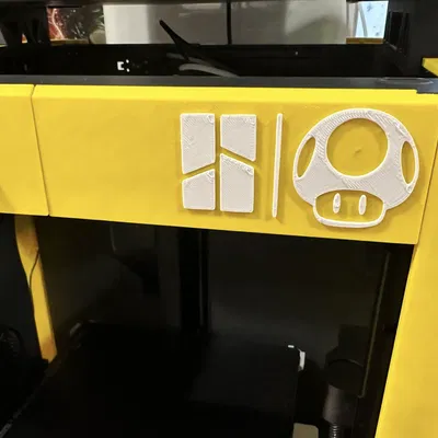 Viền Trước Bambu P1P Hình Nấm Mario