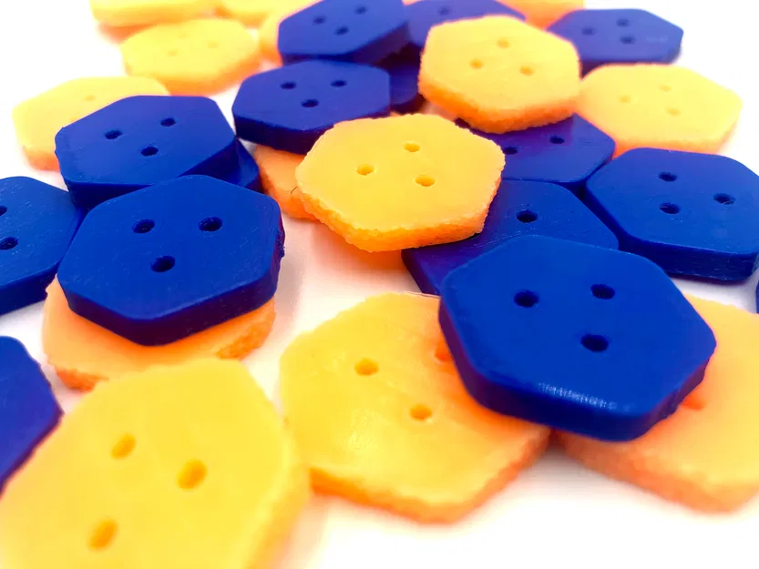 Nút áo HexButton Lục Giác Đơn Giản - Image 1