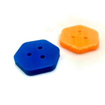 Nút áo HexButton Lục Giác Đơn Giản