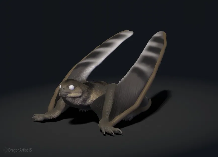 Mô hình Anurognathus - Tượng Pterosaur Cánh Dơi - Image 1