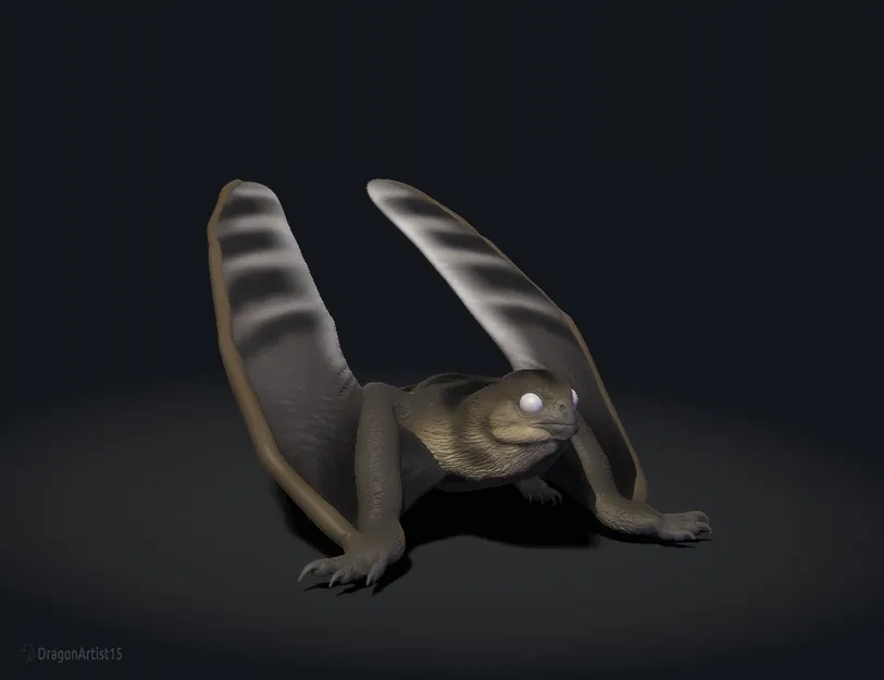 Mô hình Anurognathus - Tượng Pterosaur Cánh Dơi - Image 3