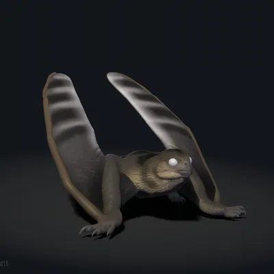 Mô hình Anurognathus - Tượng Pterosaur Cánh Dơi