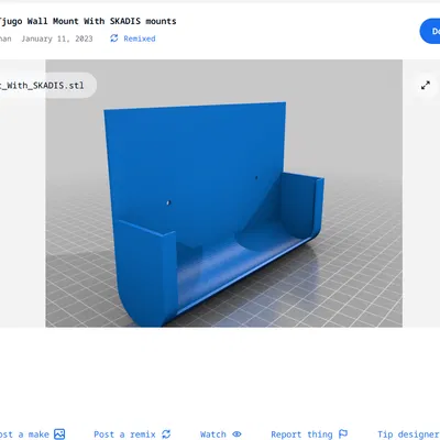 Giá treo tường Ikea Tjugo của Asgerkhan