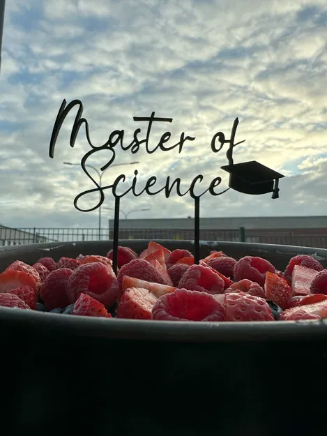 Mẫu Cúp Bánh Tốt nghiệp Thạc sĩ Khoa học (MoS) - Image 1