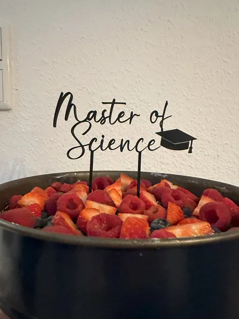 Mẫu Cúp Bánh Tốt nghiệp Thạc sĩ Khoa học (MoS) - Image 2