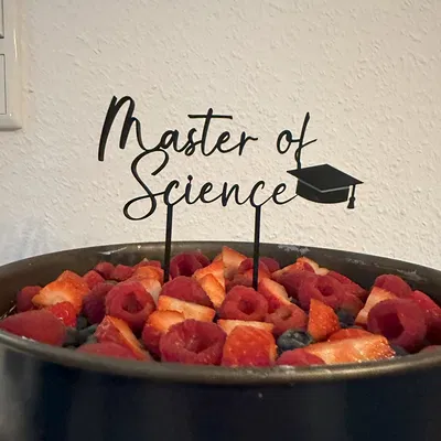 Mẫu Cúp Bánh Tốt nghiệp Thạc sĩ Khoa học (MoS)