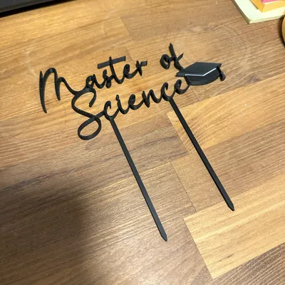 Mẫu Cúp Bánh Tốt nghiệp Thạc sĩ Khoa học (MoS)