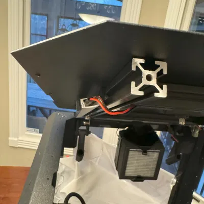 Giá đỡ kênh đèn LED cho thanh nhôm 2020, hướng xuống