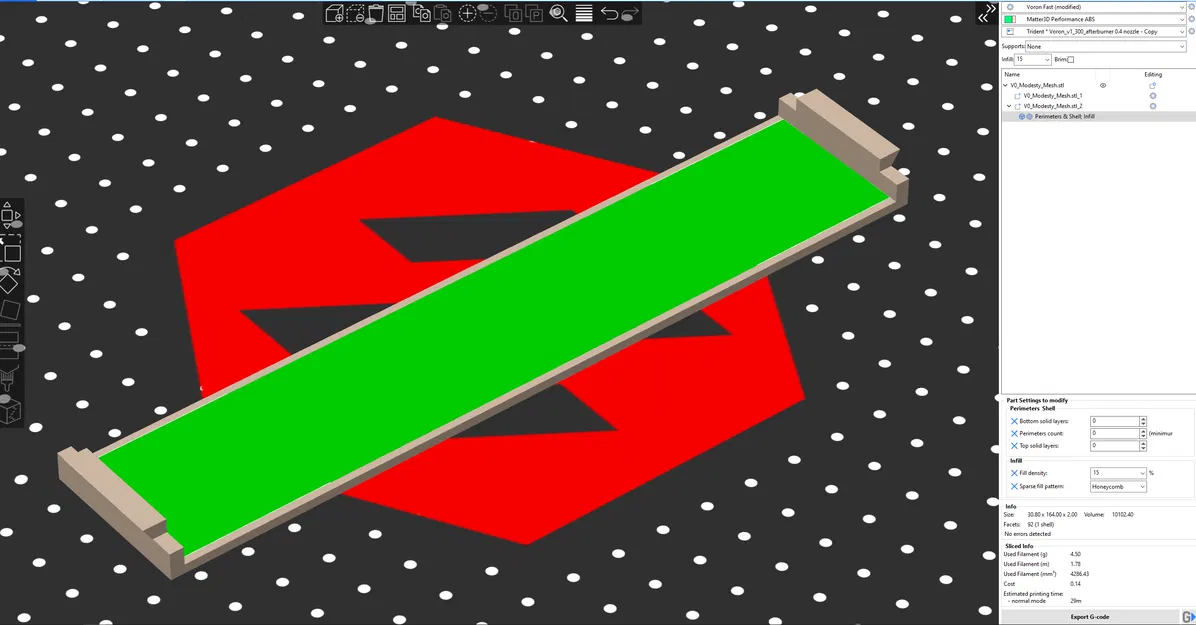 Voron V0 - Lưới Che Modesty Mesh - Image 2